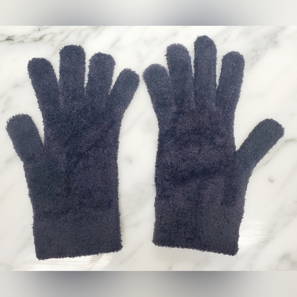 Kohls SO Fuzzy Gloves Dark Gray Womens - Picture 2 of 4
